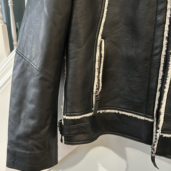 Scully XL hooded leather bomber jacket with lamb lining. Never worn. - Picture 6 of 6